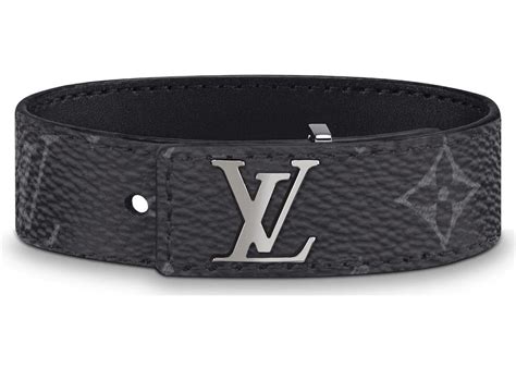 lv band bracelet|louis vuitton black leather bracelet.